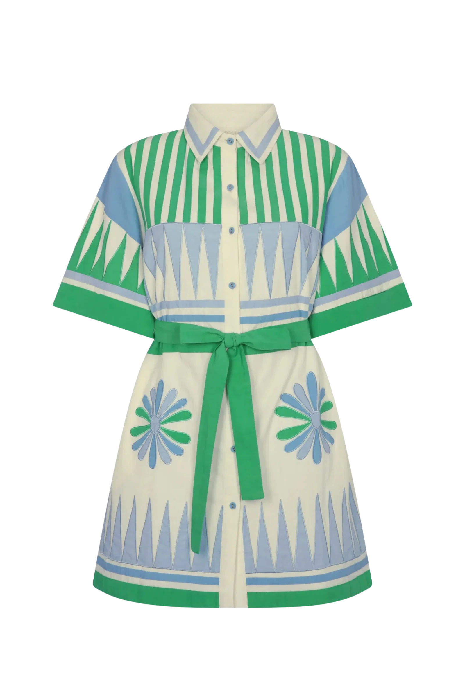 Image of Carolina K Amaia Dress, Green Gardenia