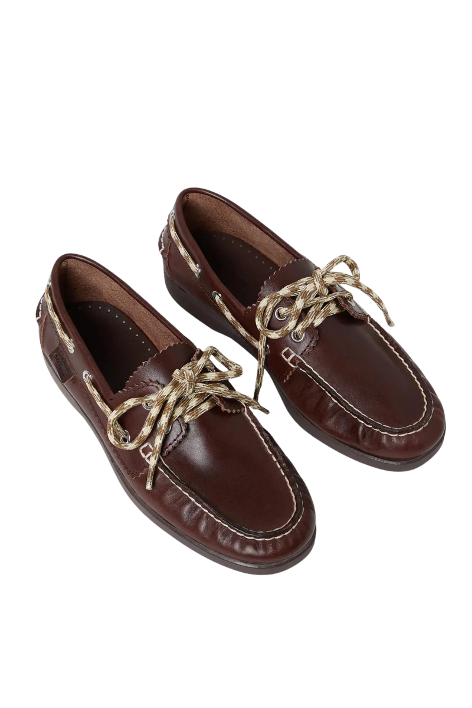 Image of Loeffler Randall Franco Leather Boat Loafer, Espresso Butter