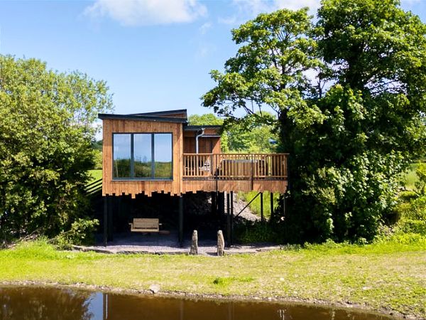 Kingfishers Treehouse - luxury getaway in rural Mid Wales
