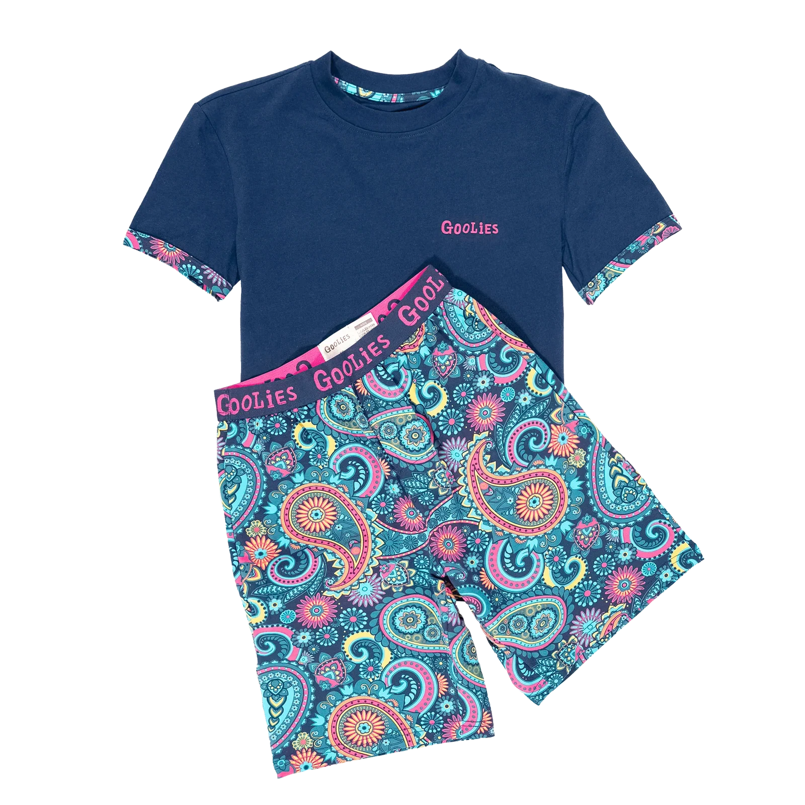 Image of Fancy Pants - Kids Short Pyjamas Set (T-Shirt & Shorts)