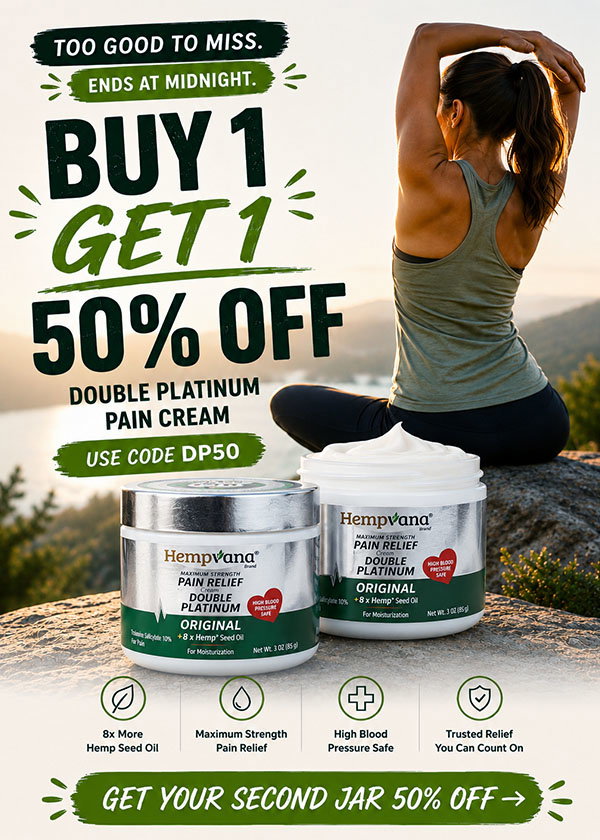 Too Good to Miss. Ends at Midnight. Buy One, Get One 50% OFF Double Platinum