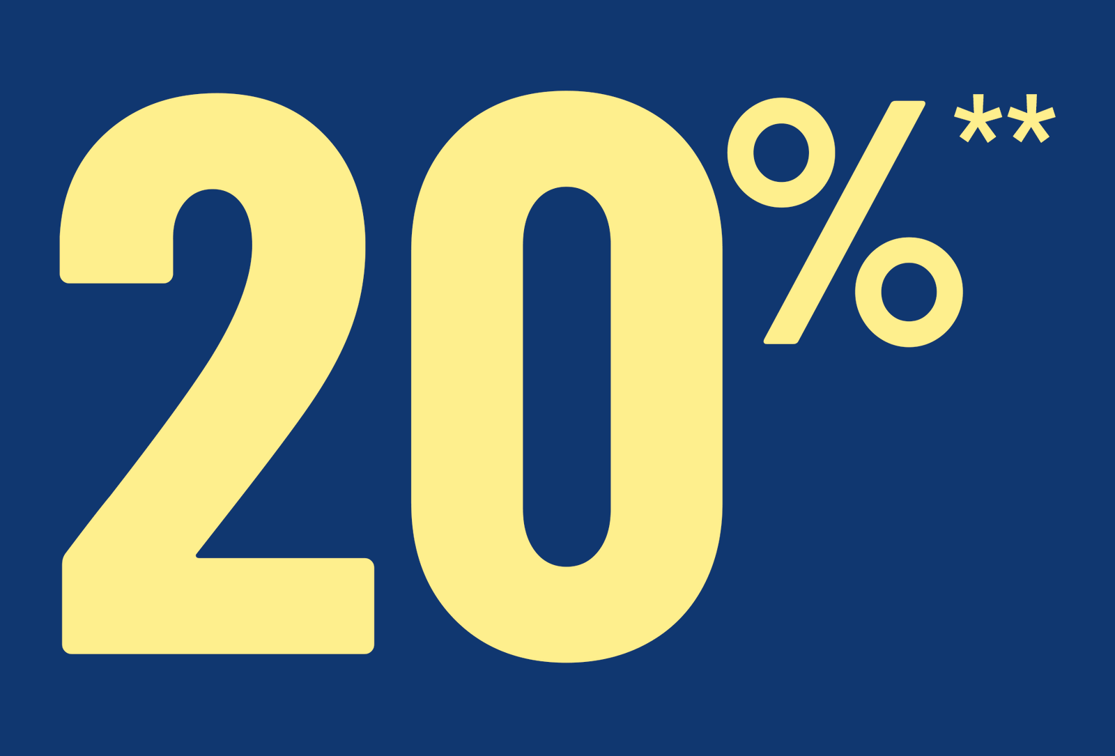 20 procent extra korting vanaf 39 uuro