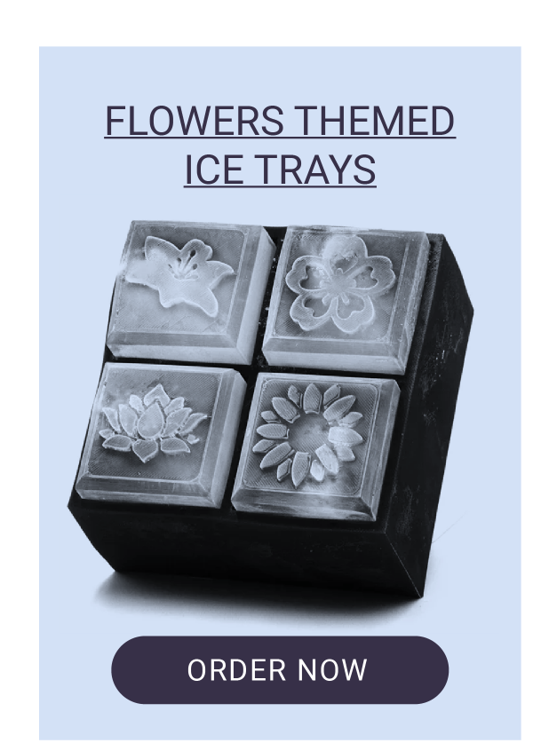 FLOWERS THEMED ICE TRAYS