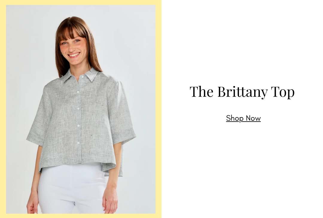 The Brittany Top in Salt & Pepper