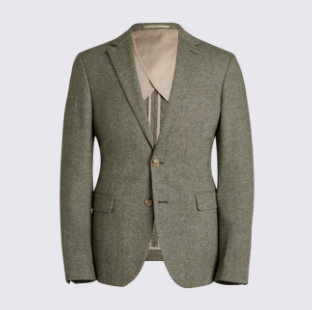 Slim Fit Sage Herringbone Suit