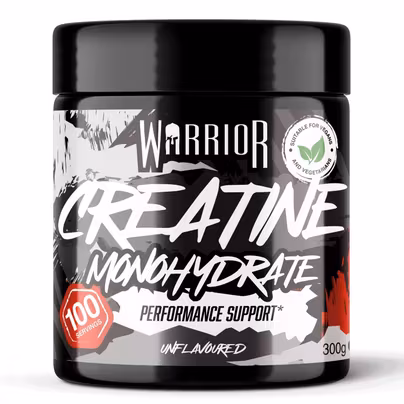 Warrior Creatine Monohydrate Powder 300g (100 Servings),...