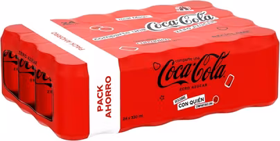 Coca-Cola Zero Sugar Soft Drink Cans, 24 x 330ml - £6.17 / £5.52...