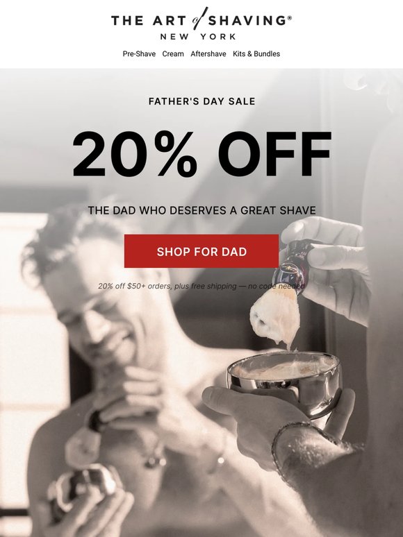 Father's Day, Refined — 20% Off & Free Shipping on Orders $50+