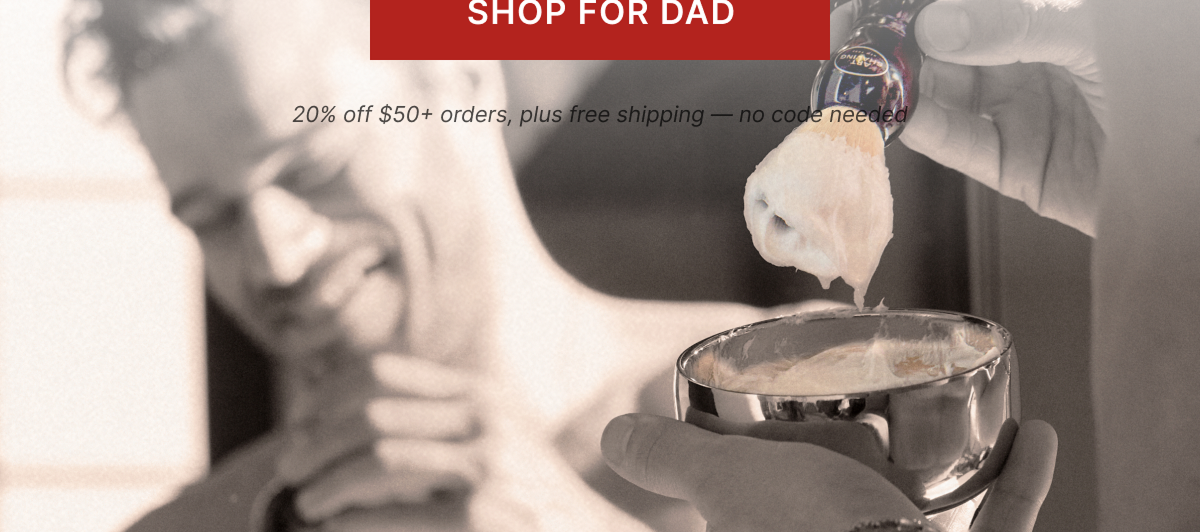 Father's Day, refined: Save 20% on orders $50+