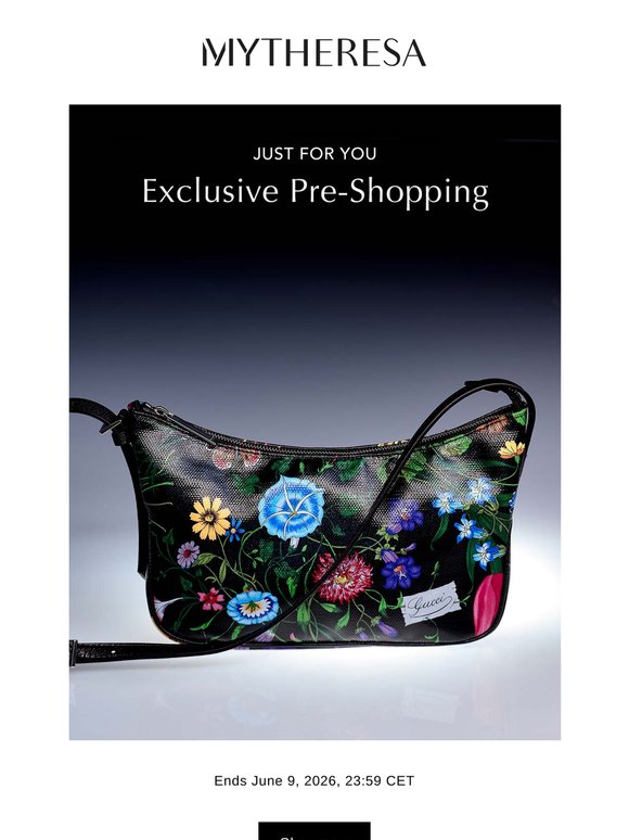 Exclusive pre-shopping: Gucci, Valentino Garavani, Jacquemus