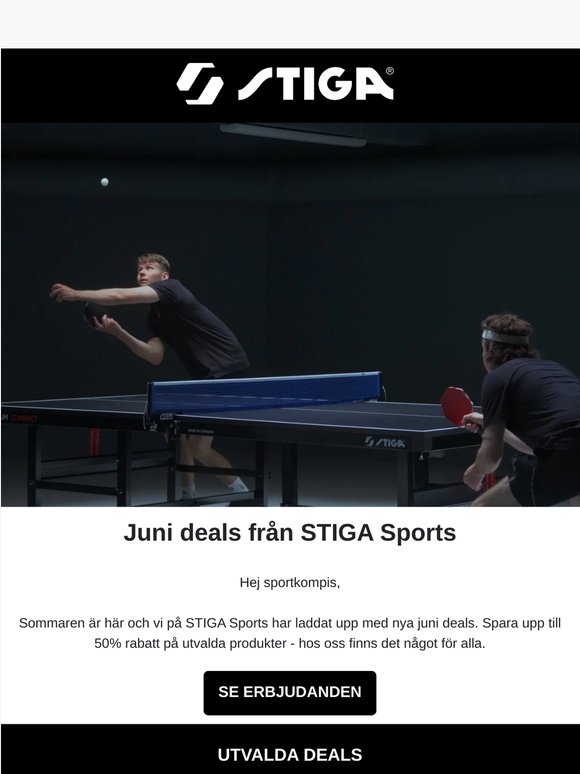 Juni deals från STIGA Sports