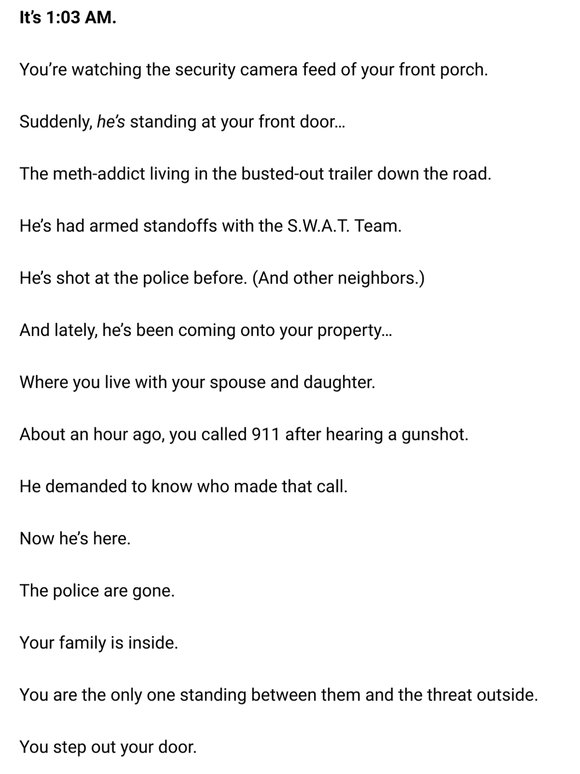 “You just shot an unarmed man”