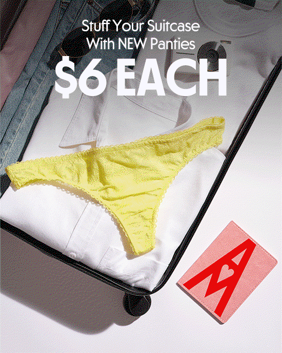 Stuff Your Suitcase With NEW Panties - 6 Dollars Each