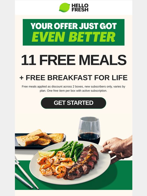 Open for SALE | 11 FREE MEALS