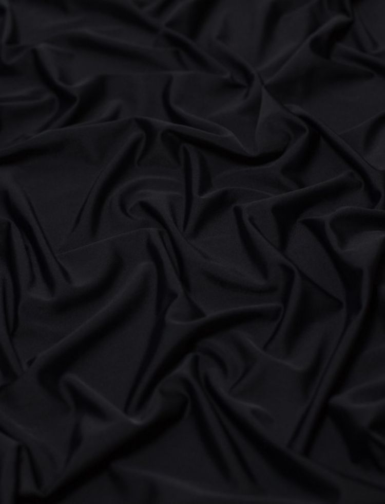 Minerva Core Range Matte Activewear Lycra Four Way Stretch Knit Fabric Black