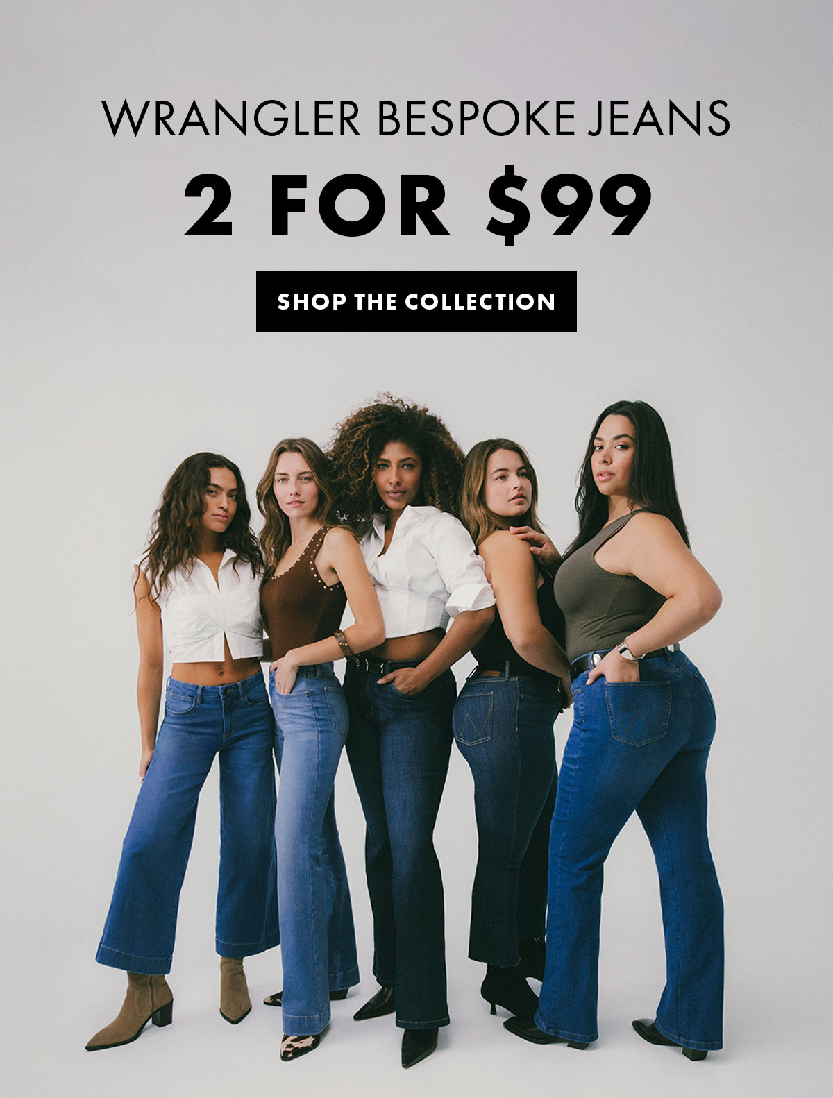 Wrangler Bespoke Jeans 2 For $99 Shop The Collection