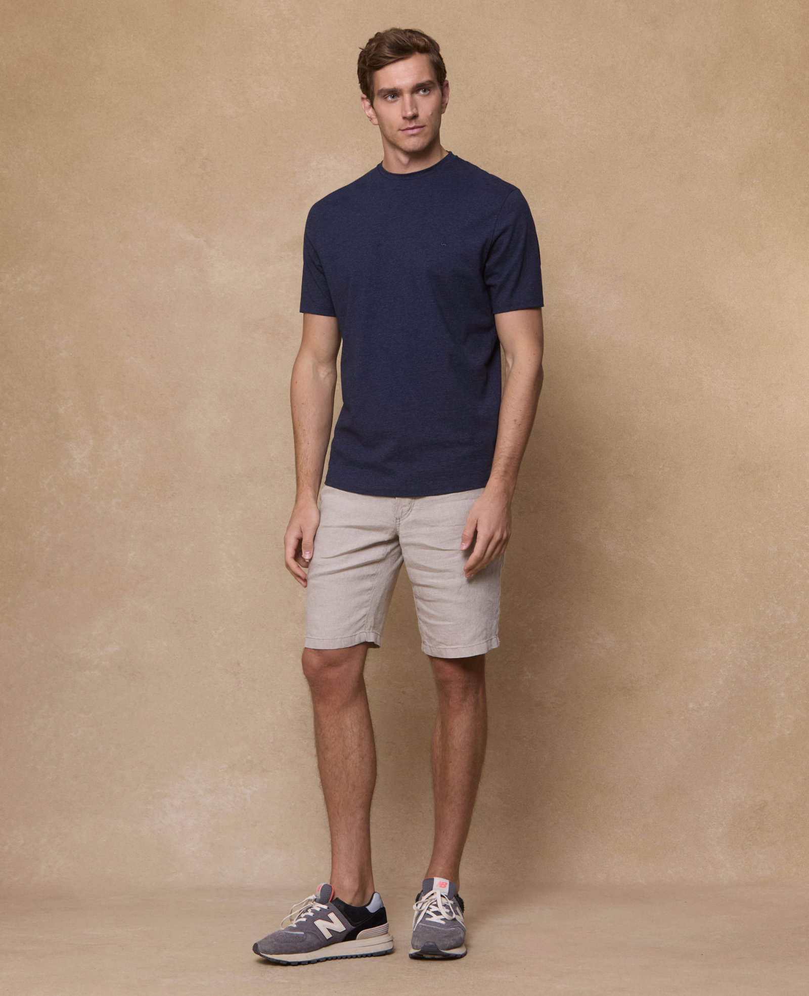 Image of Naran Irish Linen Short - Beige 