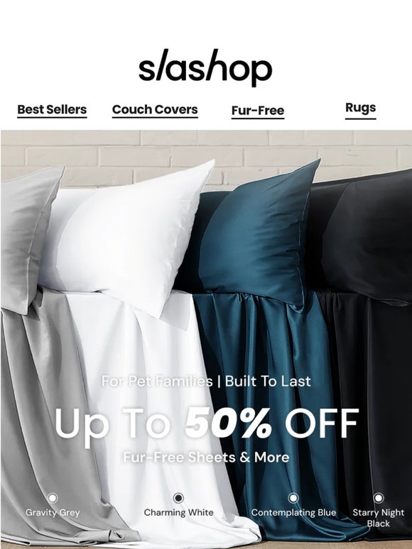 📢Low Stock Alert! Up to 50% off No-Fur Sheets You Don't Want to Miss!