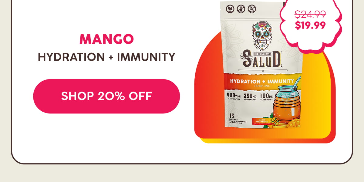 Mango | Hydration + Immunity | Shop 20% Off