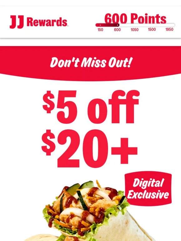 Last call for $5 off $20+ ⏰