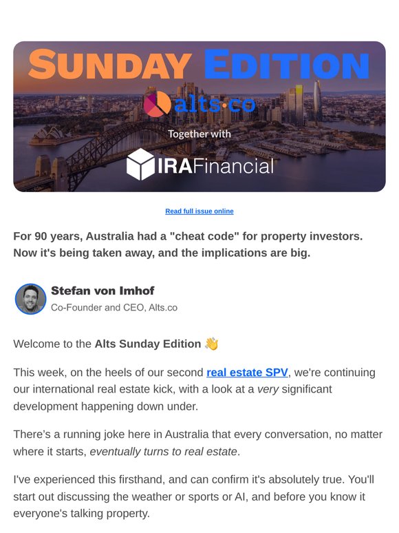 Is Australia's love affair with real estate about to end?