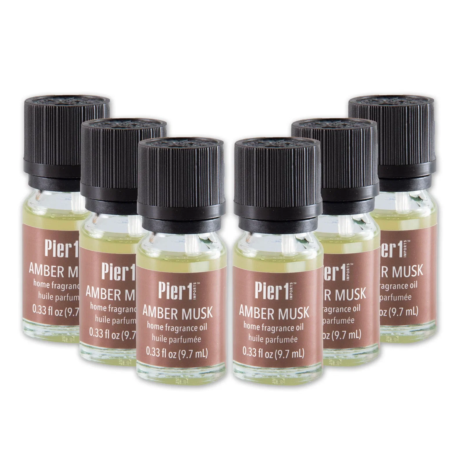 Image of Pier 1 Amber Musk Fragrance Oil Set of 6