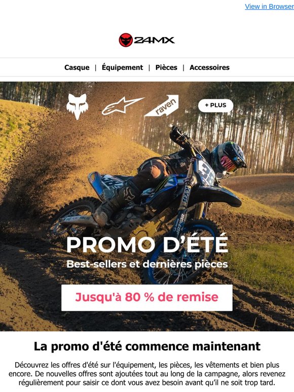 La promo d'été est lancée avec jusqu'à 80 % de réduction