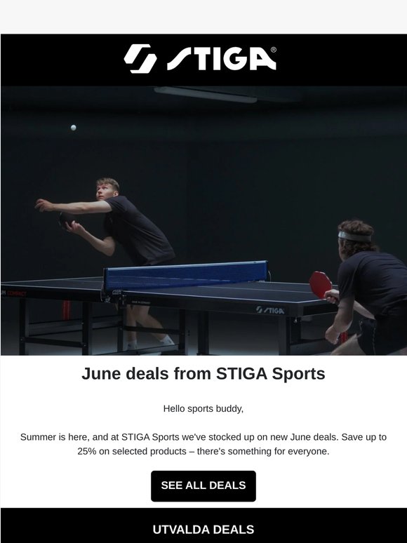 June deals from STIGA Sports