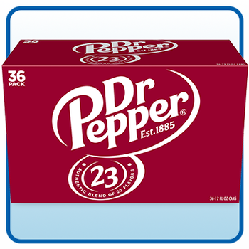 Dr Pepper, 12 fl oz, 24 - 36 Count