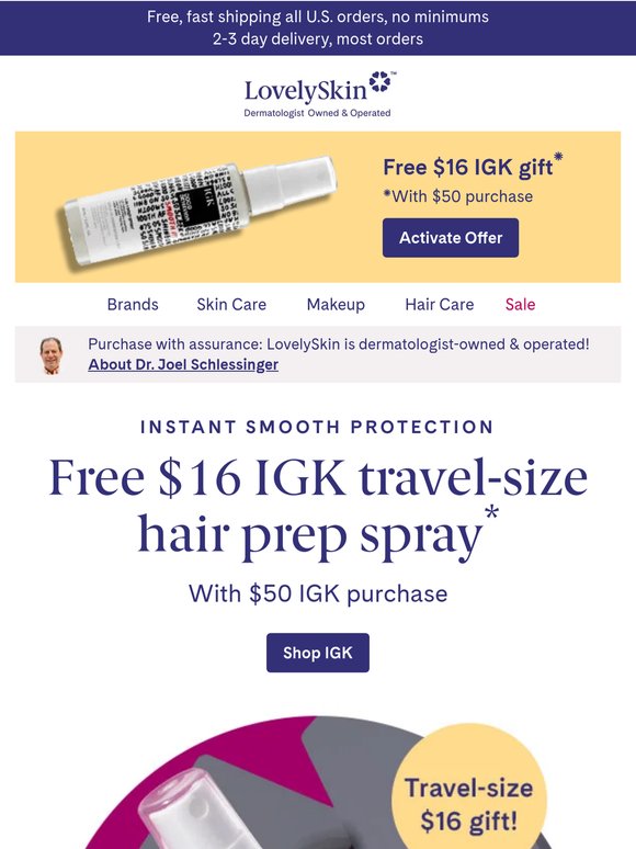 Free $16 IGK 4-in-1 Prep Spray will elevate your styling routine