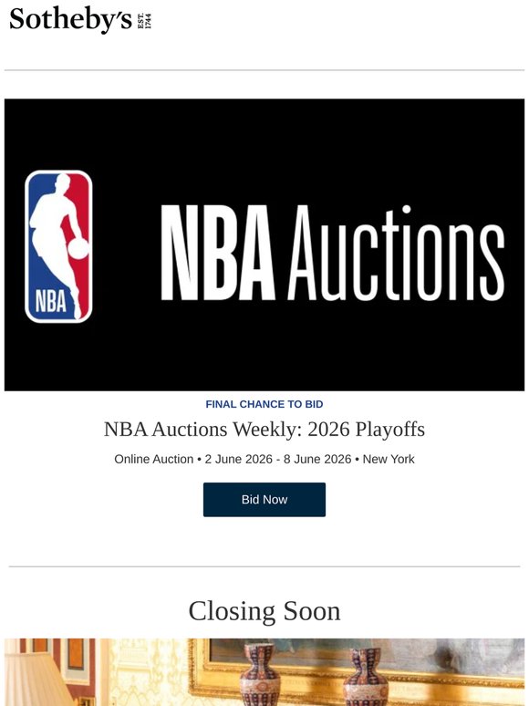 NBA Auctions Weekly: 2026 Playoffs
