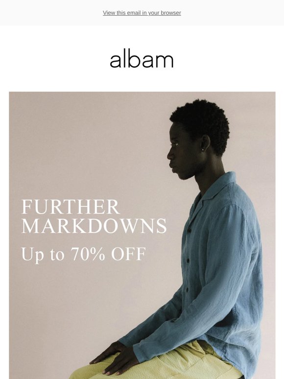 Further Markdowns | Shop up to 70% off