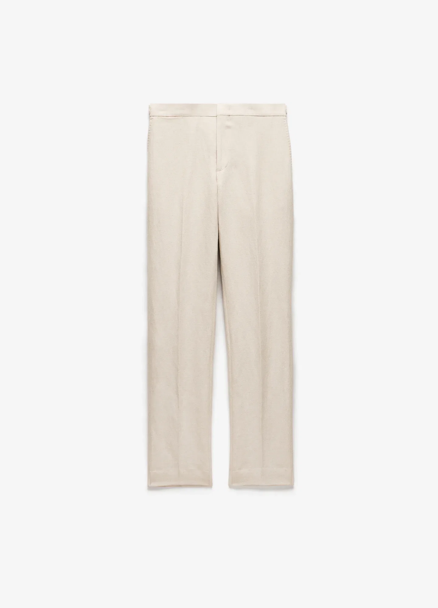 Image of Linen Cotton Twill Suit Pants Natural