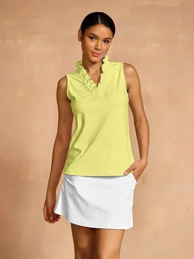 More Than Basic Ruffle V-Neck Tank Top UPF50+