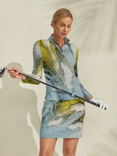 Inked Skins Silky Golf Shirt Quarterzip UPF50+