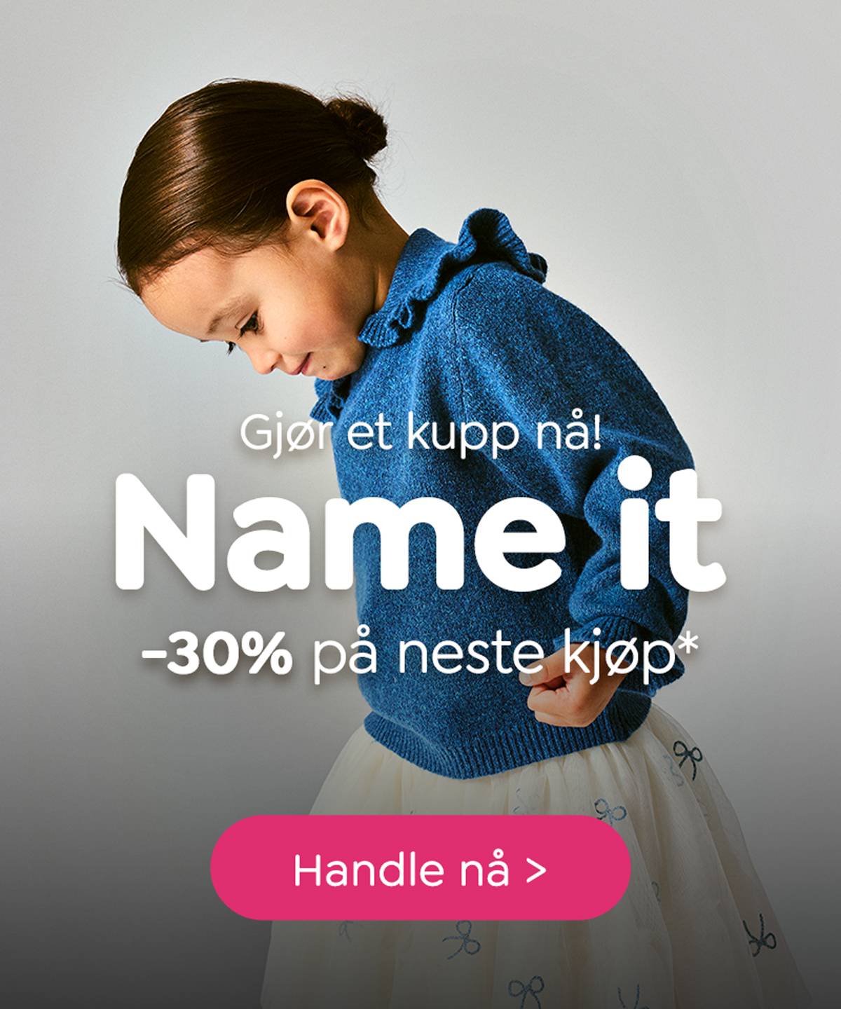 Gjør et kupp på Name It barneklær – få 30 prosent rabatt på ditt neste kjøp hos DressMyKid