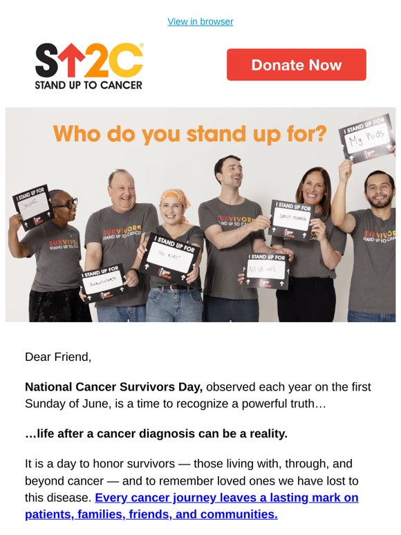 National Cancer Survivors Day is a moment to reflect