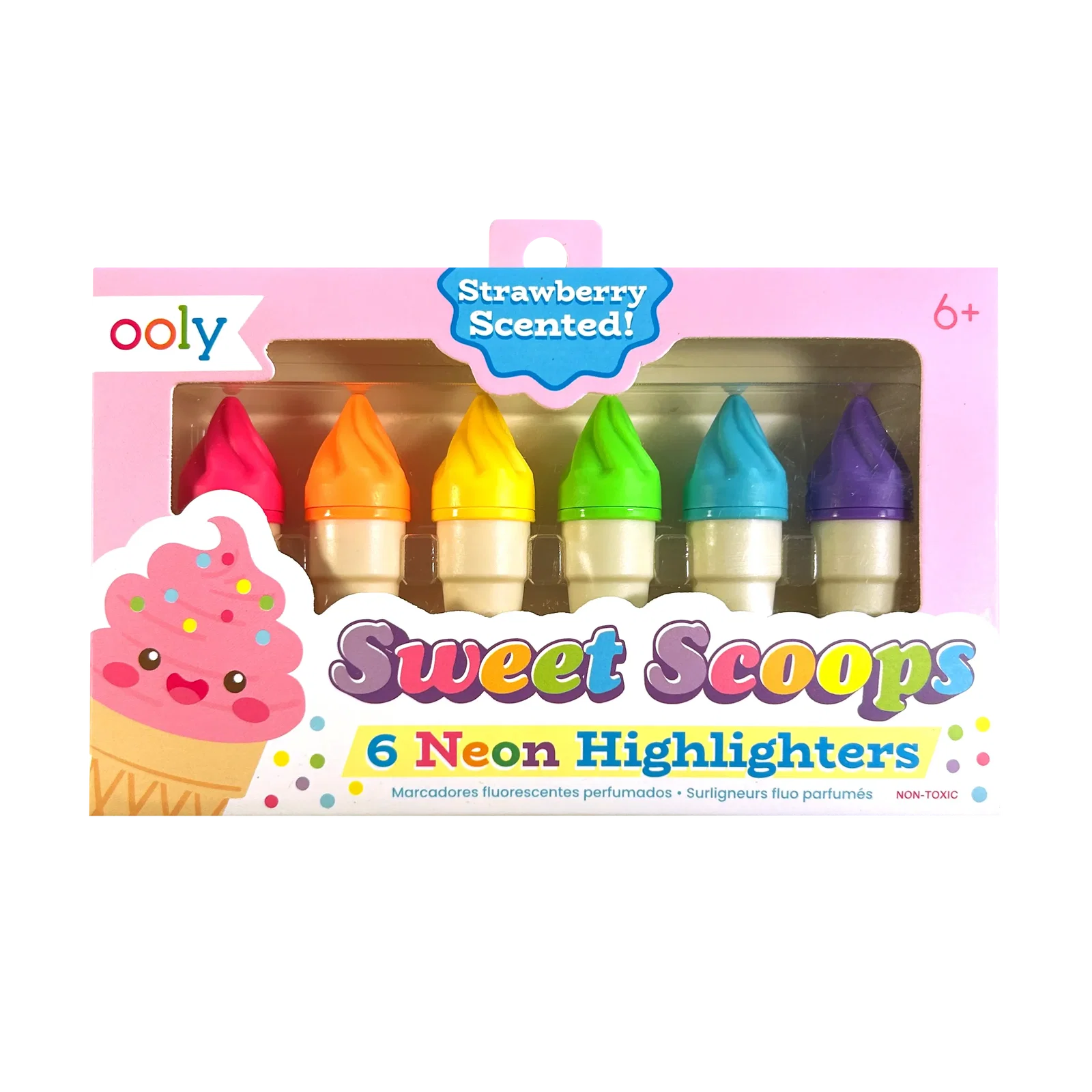 Image of Sweet Scoops Scented Neon Highlighters - Set of 6