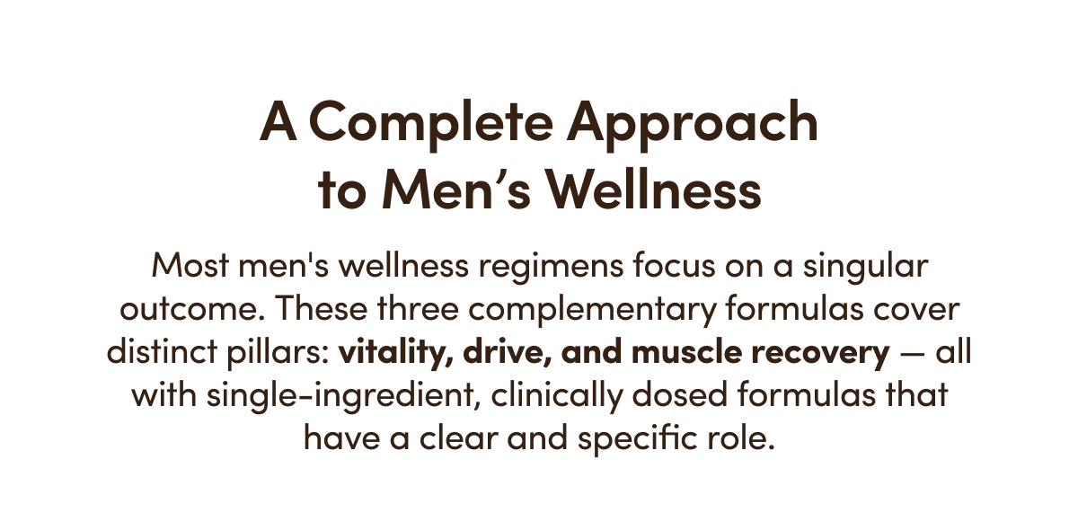 A Complete Approach to Men’s Wellness 