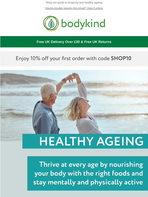 Support Lifelong Vitality with 20% Off Our Healthy Ageing Range ❤️