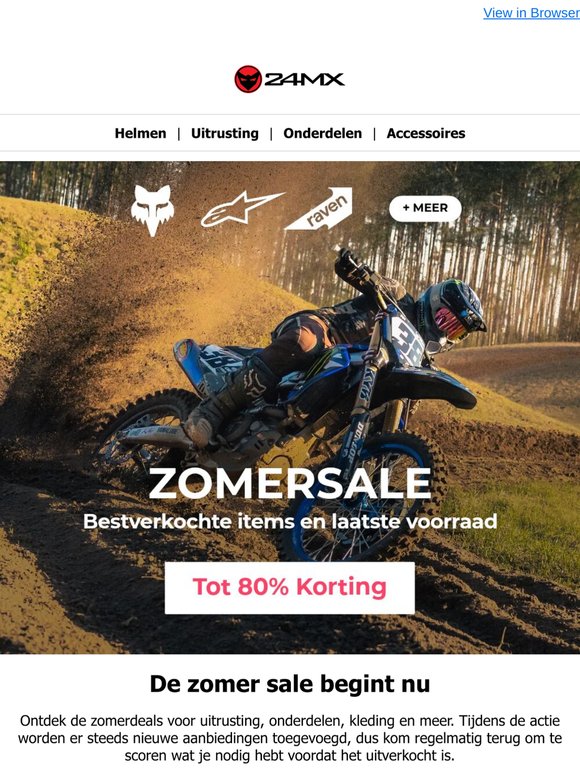 De zomer sale is live met tot wel 80% korting