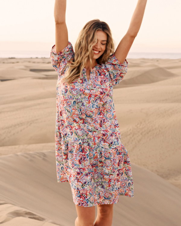 Luftiges Kleid, sommerlicher Print