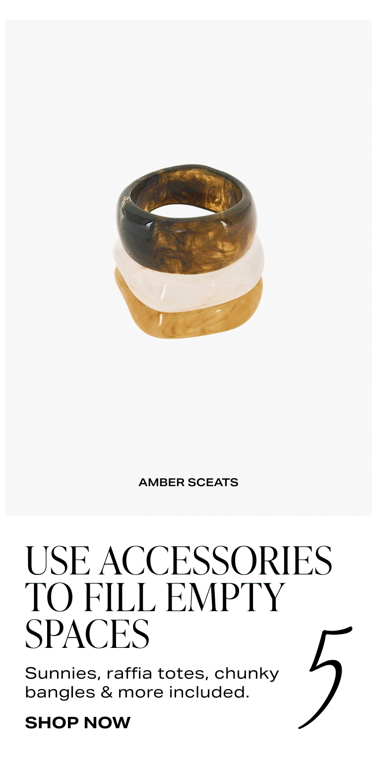 Use Accessories To Fill Empty Spaces