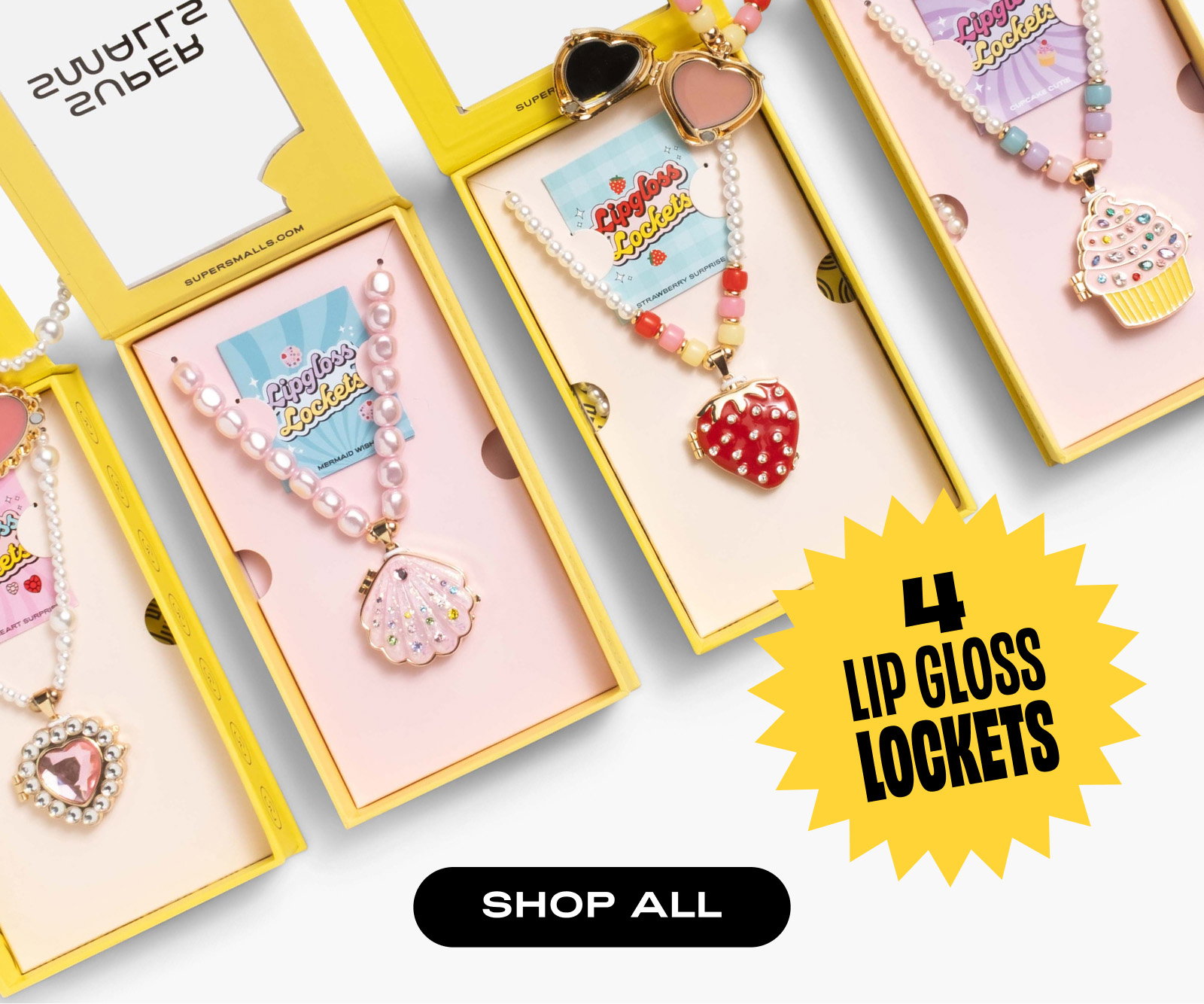 4 lip gloss lockets
