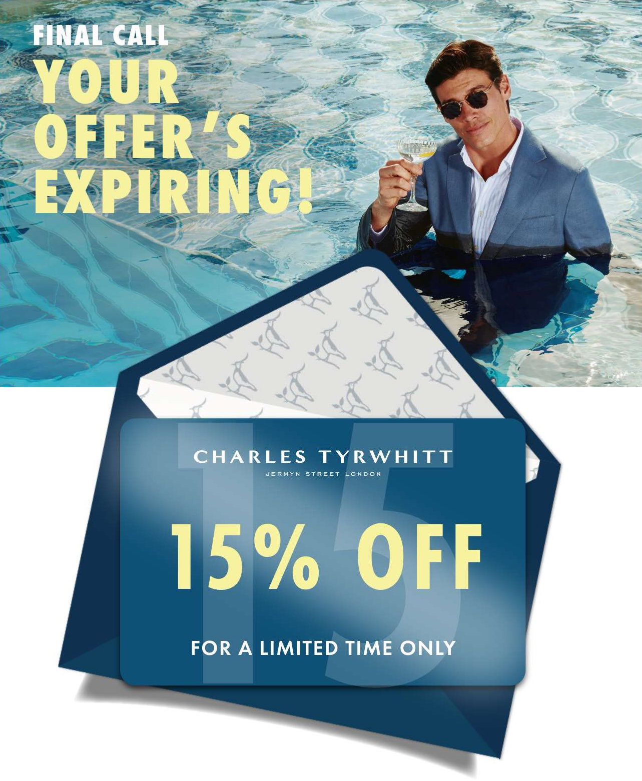 Your 15% OFF Expires Soon! 