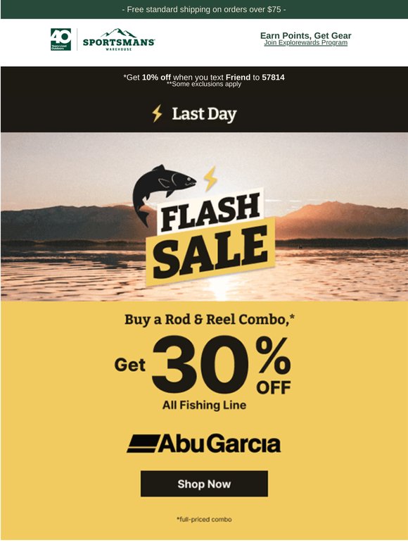 Flash Sale Ends Today! Reel in This Deal While There's Still Time!🎣
