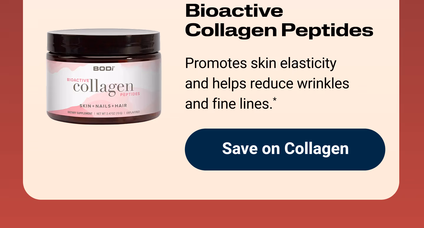 Bioactive Collagen Peptides: Promotes skin elasticity and helps reduce wrinkles and fine lines.