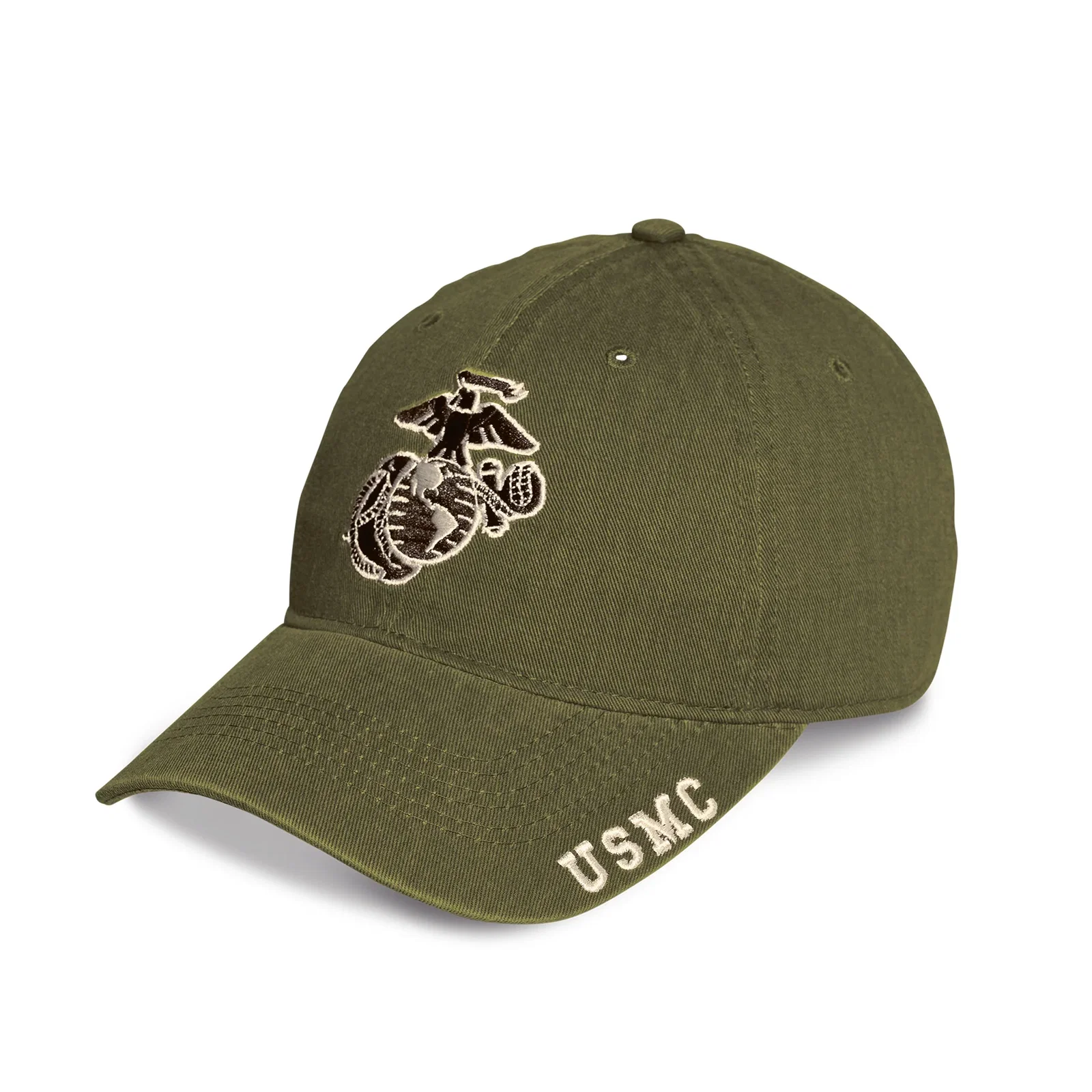 Image of Eagle, Globe, and Anchor USMC Hat – OD Green
