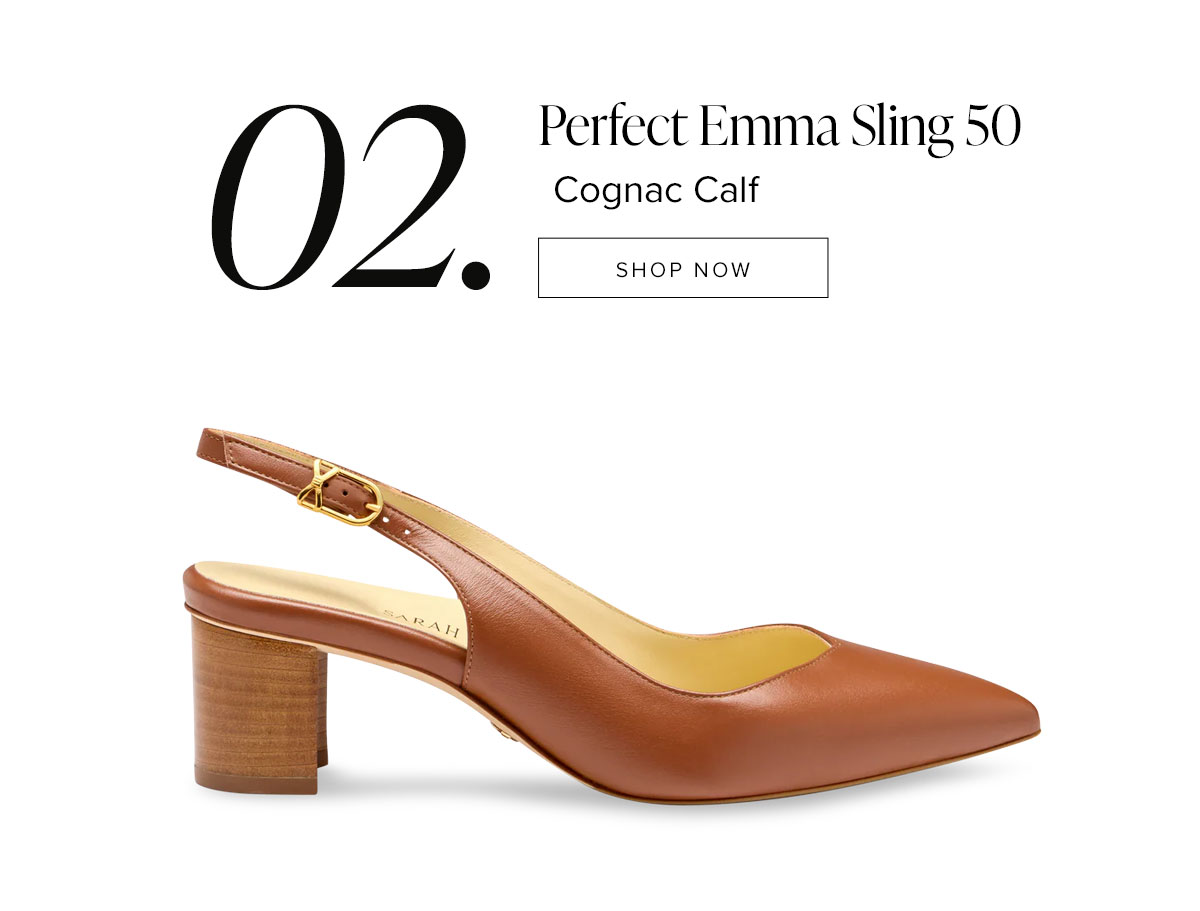 Perfect Emma Sling 50: Cognac Calf