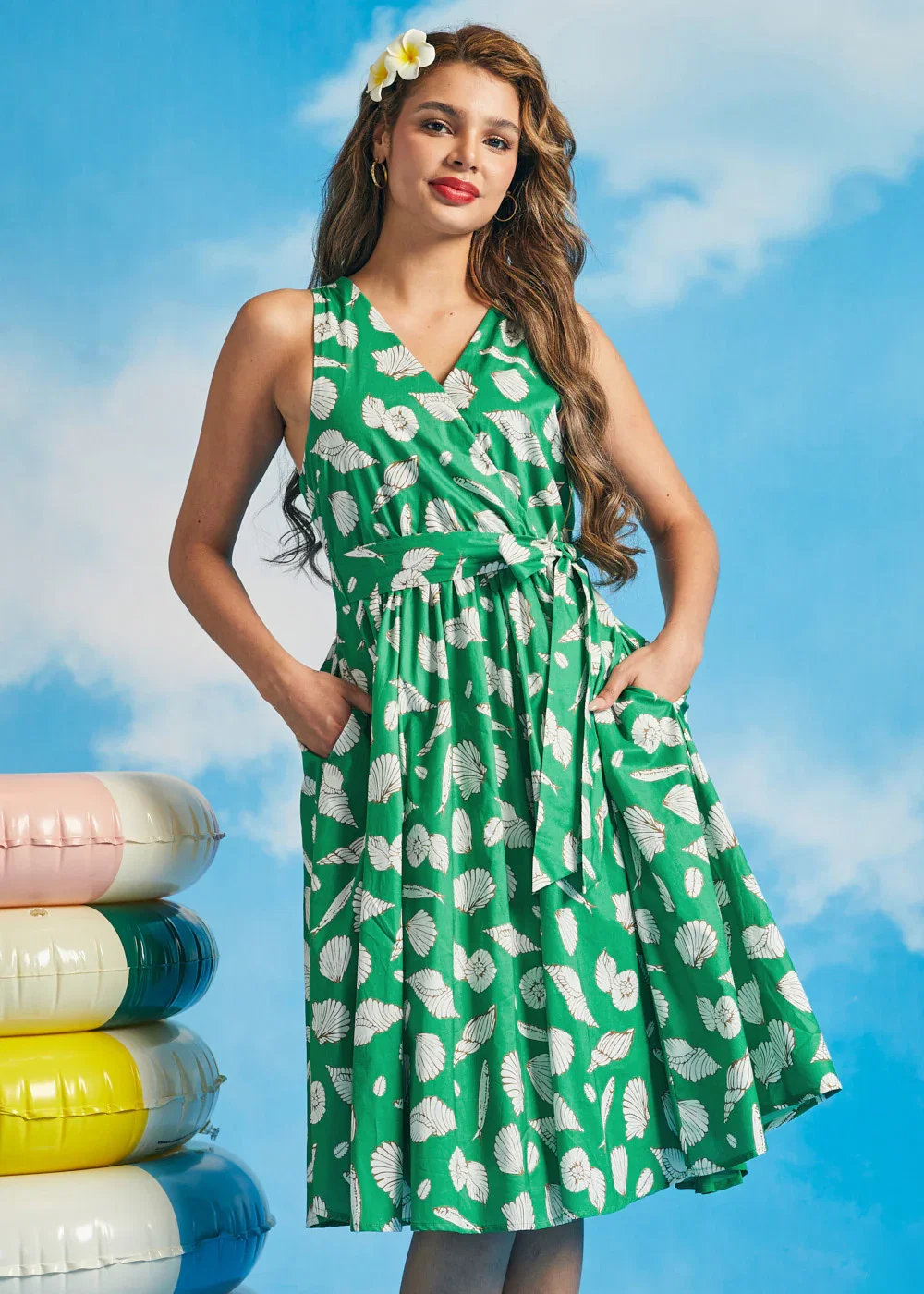 Instant Energy Faux-Wrap Dress